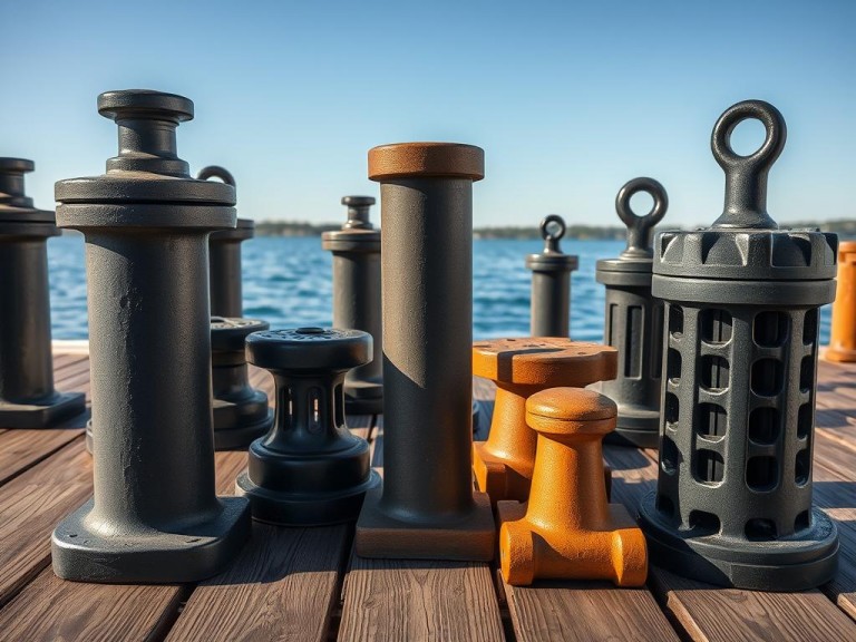 types de bollards d'amarrage de navires